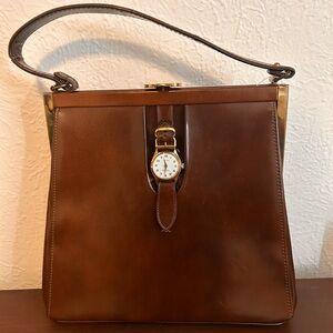 Elegant Brown Leather Bag